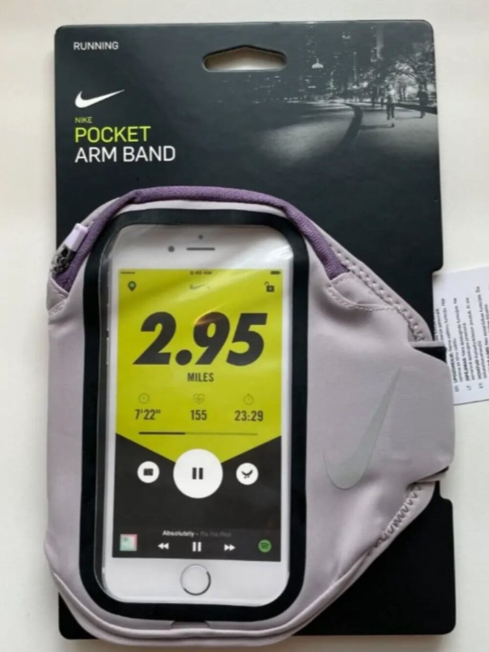 NIKE Pocket Armband- LAVENDER/PURPLE